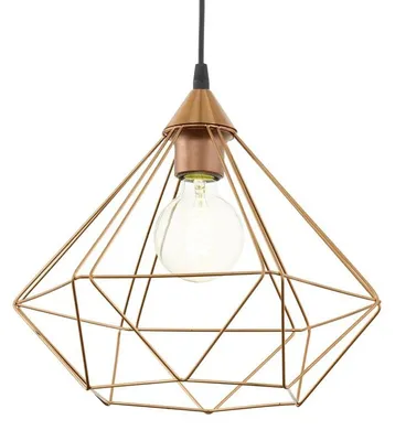 Productafbeelding van EGLO TARBES, 1 lamp, E27, IP20, zwart, koperkleurig