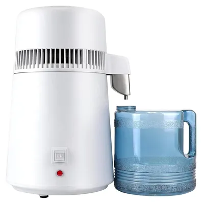 Produktbild von Wasserdestillator, 750 W, Wasserreiniger, mit Flasche, Sammelbehälter, für den Einsatz zu Hause, im Büro, in Laboren, Krankenhäusern und Zahnarztpraxen