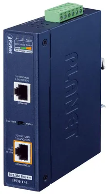 Obrázok produktu pre PLANET IPOE-176, Modrá, -40 - 75 °C, 5 - 90%, -40 - 85 °C, 5 - 90%, 32 mm