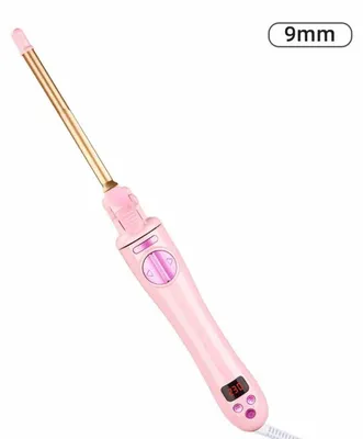 Produktbild von INF Automatischer Lockenstab 9mm US-Stecker - Tourmalin-Keramik-Lauf, 10 Heizstufen, Nass & Trocken, 360° Drehkabel, Automatische Abschaltung Rosa + Gold