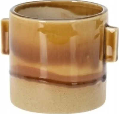 Zdjęcie produktu dla Okrągła ceramiczna pokrywka na doniczkę 9,5 x 10 cm