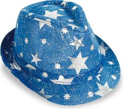Produktbild von Karneval Trilby Sterne blau