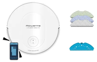 Image de Rowenta X-Plorer RR8477 robot aspirateur 0,4 L Sans sac Blanc