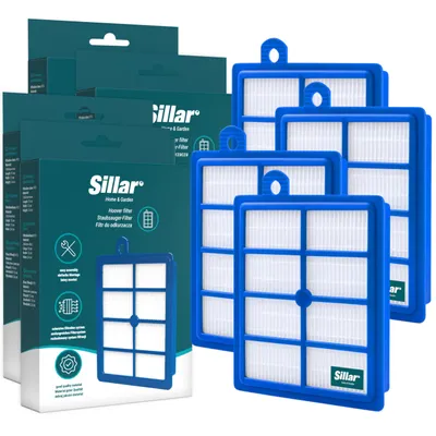 Image de Sillar 4× filtres antiallergiques HEPA compatibles avec AEG & Electrolux UltraPerformer - Filtre d'évacuation d'air de rechange H13 pour aspirateurs