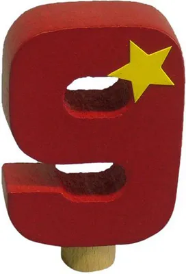 Produktbild von Niermann Leuchten Geburtstag-Happy-Zahl 9 - Maße: 2 cm x 5 cm x 8 cm - Farbe: rot; 9619