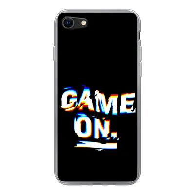 Produktbild von MuchoWow® Handyhülle Schutzhülle Hülle für iPhone SE 2022 Spiele - Spiel - Zitat Silikon Softcase Handy Hülle - Schutzhülle