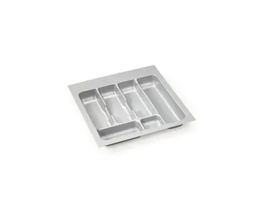 Immagine prodotto di Vassoio portaposate-2, grigio 50 cm (L 400-440 x P 360-440 mm) con 6 scomparti / portaposate / credenza