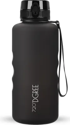 Produktbild von uberBottle softTouch Trinkflasche mit Sieb 2000ml / Onyx Black/ 720DGREE