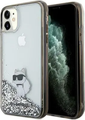 Obrázok produktu pre Originálne puzdro KARL LAGERFELD KLHCN61LKCNSK vhodné pre iPhone 11 (Liquid Glitter C / transparent)