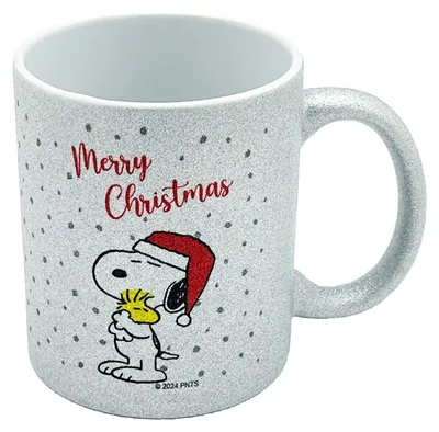 Produktbild von Peanuts X-MAS Mug - 330 ml Tasse, Farbe:Silber