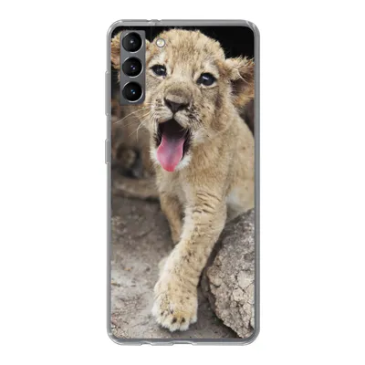 Produktbild von MuchoWow® Handyhülle Schutzhülle Hülle für Samsung Galaxy S21 Plus Jungtier - Löwen - Niedlich Silikon Softcase Handy Hülle - Handy-Tasche