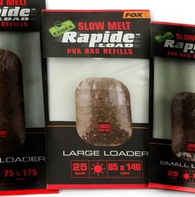 Produktbild von Fox Fishing Edges Rapide Load PVA Bag Refills Slow Melt 25 Bags 14 cm 8,5 cm PVA-Beutel