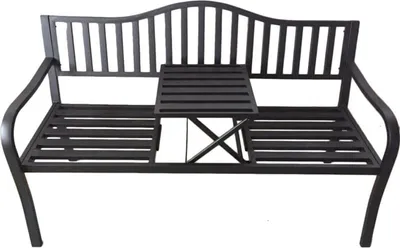 Produktbild von Harms Import 950505 Bank 'SEGULA' für Innen- und Außenbereich, mit Armlehnen, robust und elegant