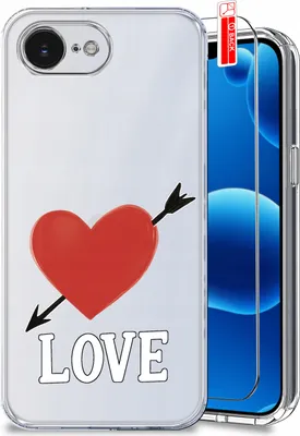 Zdjęcie produktu dla Etui Do Iphone 16E Wzory| Walentynkowe | Wzmacniane Clear Case + Szkło
