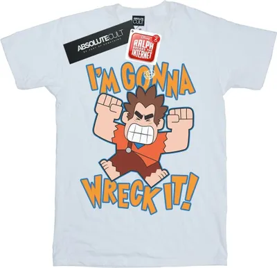 Produktbild von Disney - "Wreck It Ralph I'm Gonna Wreck It" T-Shirt für Damen BI51644 (XL) (Weiß)