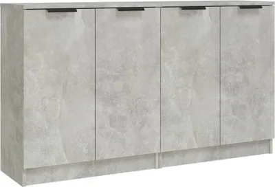 Produktbild von Sideboards 2 Stk Betongrau 60x30x70 cm Holzwerkstoff
