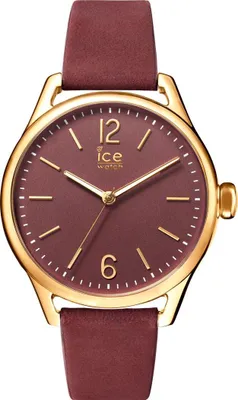 Produktbild von Ice-Watch - Ice Time Red Champagne - Rote Damenuhr mit Lederarmband - 013076 (Small)