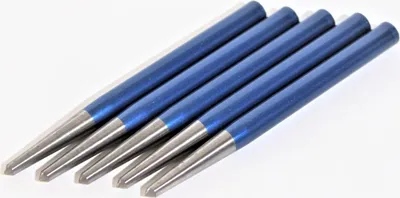Produktbild von 5x RENNSTEIG Körner 120x10mm Meißel rund g…