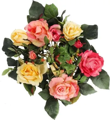 Zdjęcie produktu dla Romantyczny Wianek z Różowo Żótych Róż o Średnicy 30cm