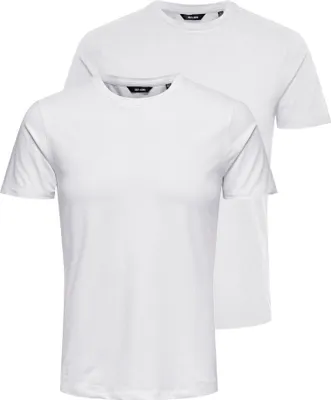 Produktbild von Only & Sons Basic Slim Crew Shirt Herren (2er Pack)