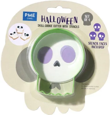 Image de Modèles de papier à découpage et masques de déguisement pour Halloween - Crânes.