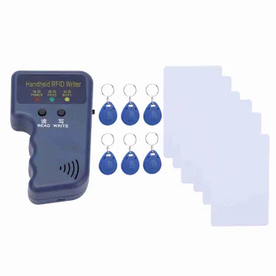 Produktbild von Tragbarer RFID ID-Kartenkopierer & -Duplizierer mit Lese-/Schreibfunktion – Inklusive 6 beschreibbare Tags & 6 Karten