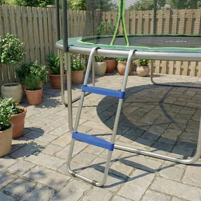 Produktbild von SUGIFT Einstiegsleiter Trampolin, Trampolinleiter 2 Stufen, Stahl verzinkt, Blau  |  2,3 kg  |  bis 150 kg  |  32/63 cm Stufenhöhe