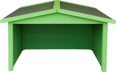 Produktbild von Rasenmähergarage Wilbur für Mähroboter, witterungsbeständig, Grün, 87x50x80 cm