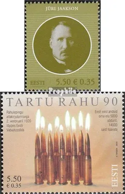 Produktbild von Briefmarken Estland 2010 Mi 652,654 (kompl.Ausg.) postfrisch Jaakson