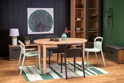 Produktbild von Design Esstisch rund HA-400 ausziehbar Tisch Esstisch 102 - 142cm