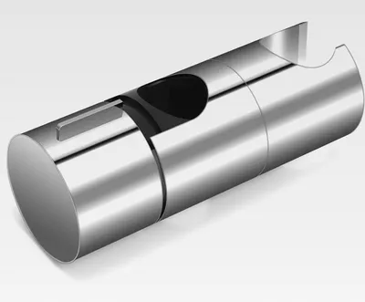 Produktbild von Handbrause Halterung Verstellbarer Durchmesser 19-25 mm Duschkopfhalterung, ABS+Verchromte Oberfläche Design Duschhalterung, Geeignet für Duschstangen mit Außendurchmesser von 19-25 mm (Silber)
