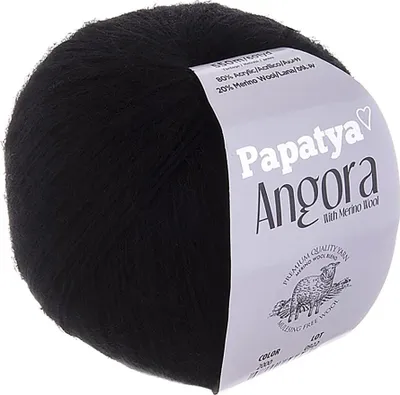 Produktbild von Papatya Angora Style Wolle 550m/100g Strickgarn mit 20% Wolle Häkelgarn
