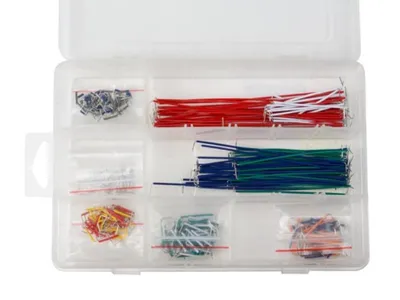 Produktbild von Velleman Jumper-Drähte, Set von 350 Stück (25 x 14 Längen), Kupfer, mehrfarbig