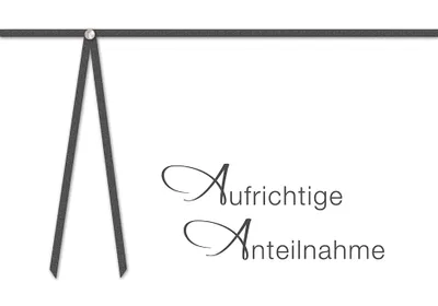 Produktbild von Trauer Beileid Kondolenz Beileidskarte im Format 115x17cm mit Brief