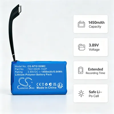 Obrázok produktu pre TECHTEK Batéria kompatibilná s [Insta360] GO Ultra, GO Ultra 4K nahrádza 792135KR-1S2P