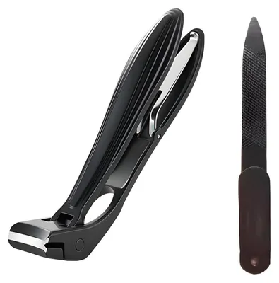 Produktbild von Nagelknipser für Fußnägel & Senioren, Edelstahl, extra breite Öffnung, ohne Bücken