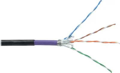 Produktbild von DIGITUS Instal-kab Cat7  S/FTP tw.Pair 1000m schw.  Erdkabel (Speditionsversand)