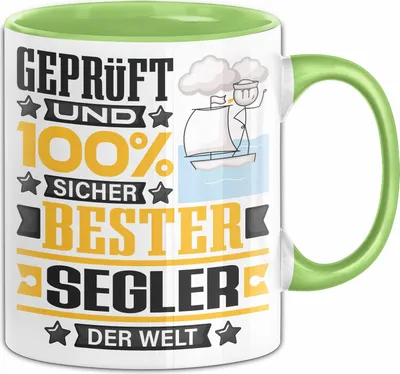 Produktbild von Segler Geschenk Lustiger Spruch für Segler Geschenkidee Bester Segler Der Welt (Grün)