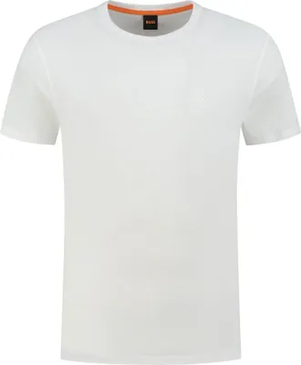 Zdjęcie produktu dla T-shirt męski z okrągłym dekoltem w jednolitych kolorach
