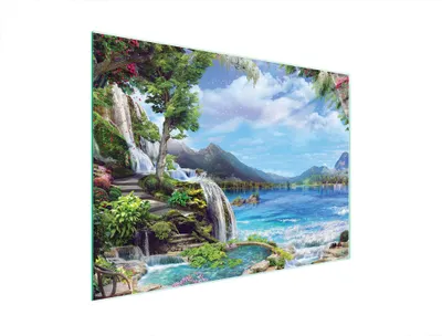Produktbild von Glasschneidebrett Herdschutzplatte 40x30 cm aus gehärtetem Glas mit rutschfesten Silikonfüßen