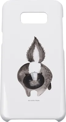 Produktbild von Mr. & Mrs. Panda Samsung Galaxy S8 plus Handyhülle  Stinktier Angriff - Weiß - Geschenk, Raubtier, Drohung, wütend, Handy, Wildtier, Hülle, Cover, Skunk, Case