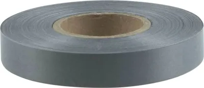 Produktbild von 100m Reflexband zum Annähen grau Reflektierendes Band Breitenwahl