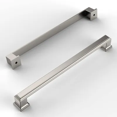 Schrankgriffe 6er-Pack, Satinnickel, 192 mm Lochabstand