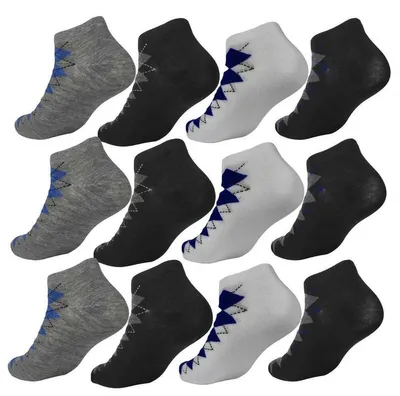 Produktbild von 12 Paar Sneaker Socken Herren Damen Sport Socken Baumwolle, 12 Paar, mix1 39-42