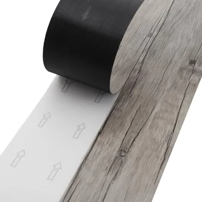 Produktbild von Livingandhome Selbstklebender Vinylboden – Grau, Holzoptik, 36 Stk.
