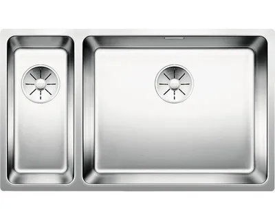Image de BLANCO 522989 ANDANO 180/500-U avec robinet InFino® sansd'écoulement à distance / Cuvette en inox