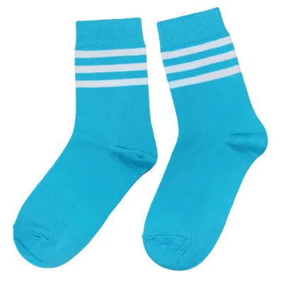 Productafbeelding van Damen basic sokken van katoen, gestreept, marineblauw, maat 39-42