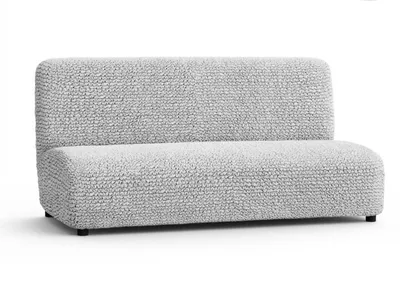 Produktbild von Flexibler Sofabezug mit universeller Verstellmöglichkeit 160 cm - 210/230 cm Hochwertiger, griffsympathischer Bezug (HELLGRAU)