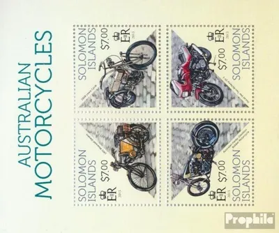 Produktbild von Briefmarken Salomoninseln 2013 Mi 2207-2210 Kleinbogen (kompl. Ausg.) postfrisch Motorräder