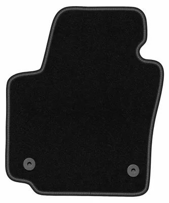 Obrázek produktu pro Velurový kobereček řidiče pro: Seat Altea 08.2008-2015 (minivan) – 1 ks, černý, na míru – Wielganizator BASIC